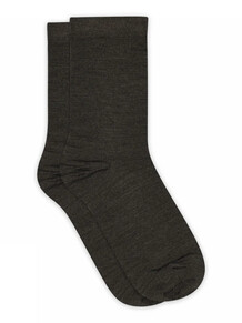 MP ULD STRØMPE, 12-79745-541 DARK BROWN