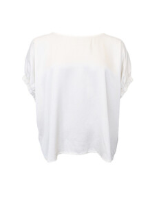 BLACK COLOUR BLUSE, MABEL OFF WHITE