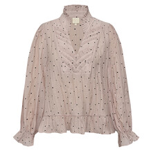 GOSSIA BLUSE, NAZLI LULLO ROSE BLACK DOTS