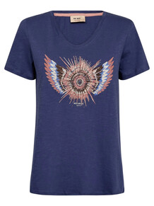 MOS MOSH T-SHIRT, ROMI GETHI CROWN BLUE