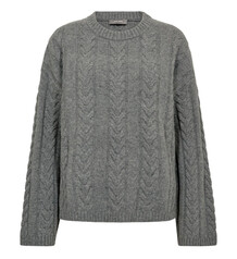 MOS MOSH STRIK, BRYNDIS CREWNECK GRÅ