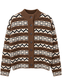 LECOCO CARDIGAN, MELINA BROWN