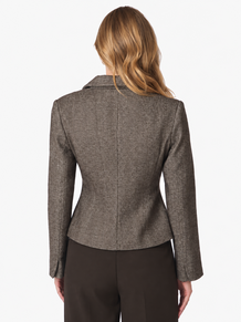 NEO NOIR BLAZER, VALIA HERRINGBONE