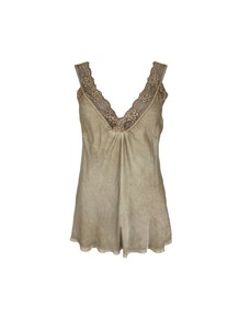 BLACK COLOUR TOP, BEA LACE CHAMPAGNE