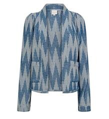 GOSSIA JAKKE, AUGUSTE BLUE JACQUARD