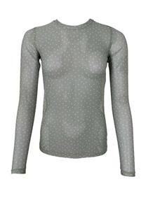 BLACK COLOUR MESH BLUSE, ANNIE GREEN