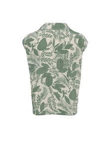 BLACK COLOUR BLUSE, SAGE GREEN