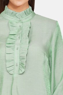 LOVE & DIVINE BLUSE, LOVE947 SEA GREEN