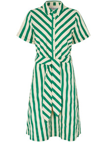 LOLLYS LAUNDRY MIDI KJOLE, TULLE GREEN