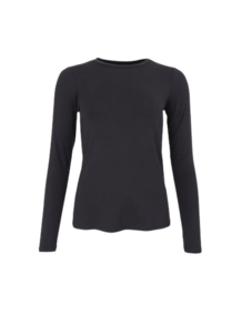 BLACK COLOUR T-SHIRT, KARLA LS BLACK