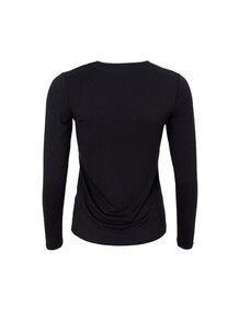 BLACK COLOUR T-SHIRT, KARLA LS BLACK