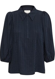 MY ESSENTIAL BLUSE, HALNA DARK SAPPHIRE BLUE