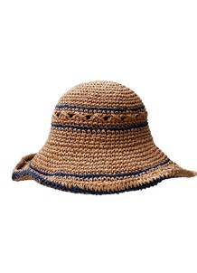 BLACK COLOUR STRÅHAT, PALMA BOHO NATURE WITH NAVY