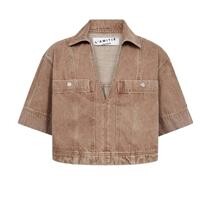 HAUTE L' AMITIE TOP, DREW DENIM CAMEL
