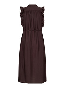 CO'COUTURE KJOLE, HERA FRILL DARK BROWN