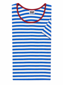 NØRGAARD PÅ STRØGET T-SHIRT, K/Æ BLUE/ECRU/RED