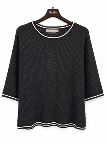 MARTA BLUSE, 8701 STRIK BLACK