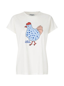 LOLLYS LAUNDRY T-SHIRT, ROMA 01 WHITE