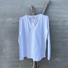 CABANA LIVING L/Æ T-SHIRT, KIGALI WHITE