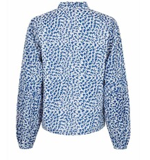 NEO NOIR SKJORTE, ANNIA S SIMPLE IKAT BLUE