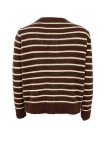 BLACK COLOUR STRIK CARDIGAN, DELL MOCCA