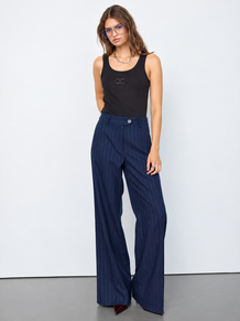 CO' COUTURE BUKSER, GABIE PIN WIDE NAVY