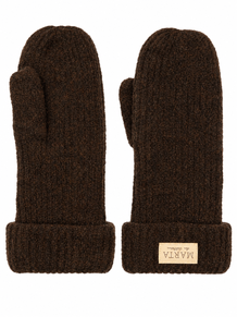 MARTA LUFFER, 26208 KNIT MITTEN BROWN