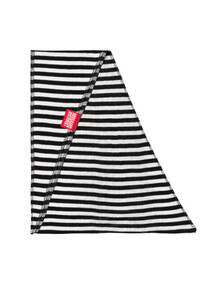 NØRGAARD PÅ STRØGET ULD TØRKLÆDE, TRIANGLE BLACK/ECRU