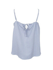 BLACK COLOUR TOP, CATHERINE STRAP LIGHT BLUE