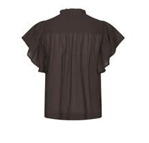 NEO NOIR TOP, VINSA S VOILE DARK BROWN