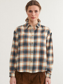 BASIC APPAREL SKJORTE, KIRA COPEN BLUE BIRCH