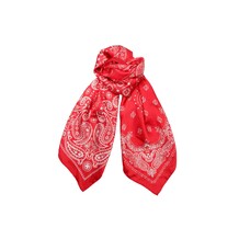 BLACK COLOUR TØRKLÆDE, PAISLEY MINI RED