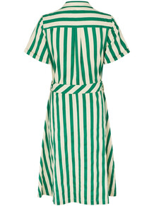 LOLLYS LAUNDRY MIDI KJOLE, TULLE GREEN