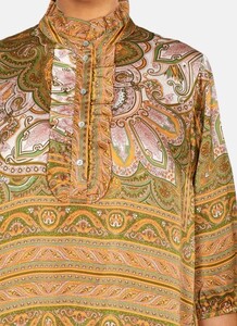 LOVE & DIVINE KJOLE, LOVE953-2 GREEN PAISLEY