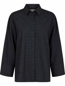 NEO NOIR SKJORTE, DITA DARK BLUE