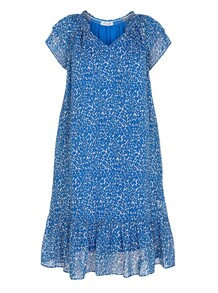 CO' COUTURE KJOLE, SUNRISE CROP JUNGLE NEW BLUE