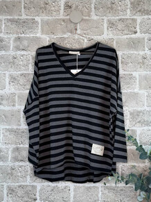 CABANA LIVING BLUSE, GARDA GREY/BLACK