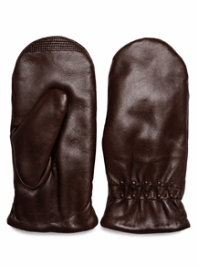 RE:DESIGNED LUFFER, LARA MITTEN WARM BROWN