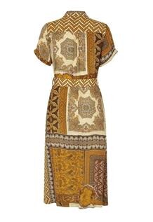 LOLLYS LAUNDRY MIDI KJOLE, TULLE GRAPHIC PRINT