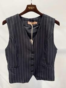 MARTA VEST, 81093-1 GREY STRIPE