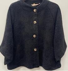 MARTA STRIK JAKKE, 248370 BLACK