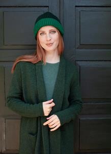 MANSTED CARDIGAN, MITTY DARK GREEN