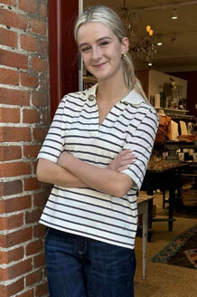 MOS MOSH POLO T-SHIRT, MILENA BLUE