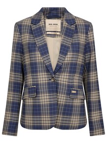 MOS MOSH BLAZER, BLAKE CHEC CROWN BLUE