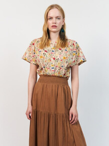 LOLLYS LAUNDRY BLUSE, MYA FLOWER PRINT