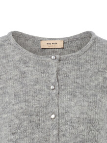 MOS MOSH CARDIGAN, ALMINE KNIT GREY MELANGE 