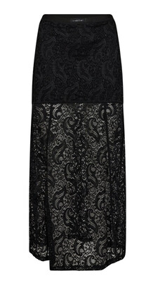 HAUTE L ' AMITIE NEDERDEL, NEW LACE BLACK