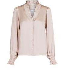 NEO NOIR BLUSE, BRIELLE SATIN CHAMPANGE