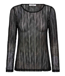 CO' COUTURE BLUSE, BARB O-NECK BLACK