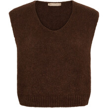 MARTA STRIK VEST, 5114 CHOCOLATE